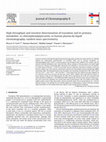 High throughput and sensitive determination of trazodone and its primary metabolite, m-chlorophenylpiperazine, in human plasma by liquid chromatography–tandem mass spectrometry Cover Page