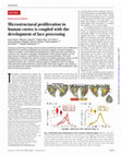 Microstructural proliferation in human cortex is coupled with the development of face processing Cover Page