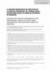 La gestión constructiva de conflictos en la práctica profesional del Trabajo Social: aportaciones desde los modelos históricos de medición Cover Page