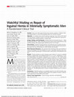 Watchful Waiting vs Repair of Inguinal Hernia in Minimally Symptomatic Men: A Randomized Clinical Trial—Correction Cover Page