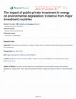 The impact of public-private investment in energy on environmental degradation: Evidence from major investment countries Cover Page