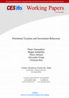 Petroleum Taxation and Investment Behaviour Cover Page