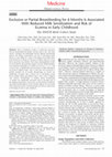 Exclusive or Partial Breastfeeding for 6 Months Is Associated With Reduced Milk Sensitization and Risk of Eczema in Early Childhood: The PATCH Birth Cohort Study Cover Page