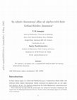 An infinite dimensional affine nil algebra with finite Gelfand-Kirillov dimension Cover Page