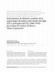 Instrumentos de difusión científica de la arqueología alicantina entre finales del siglo XIX y principios del XX (1886-1910): Las revistas El Archivo, El Ibero y Museo-Exposición Cover Page