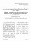 Toxicity assessment of weight loss supplements and possible interaction risk with lipid-lowering and antihypertensive drugs in HepG2 cell line Cover Page