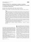 Estrogen therapy may counterbalance eutrophic remodeling of coronary arteries and increase bradykinin relaxation in a rat model of menopausal hypertension Cover Page