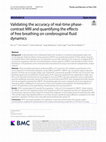 Validating the accuracy of real-time phase-contrast MRI and quantifying the effects of free breathing on cerebrospinal fluid dynamics Cover Page