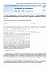 The Role of Happiness at Work in Moderating the Effect of Work Engage-ment and Organizational Justice on Innovative Work Behaviour of Region SCA in Indonesia Cover Page