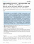 Differential Gene Expression in Thrombomodulin (TM; CD141)+ and TM− Dendritic Cell Subsets Cover Page