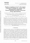 Peptide recognition by the T cell receptor: comparison of binding free energies from thermodynamic integration, Poisson–Boltzmann and linear interaction energy approximations Cover Page