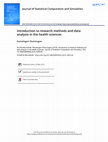 Research paper thumbnail of Introduction to Research Methods and Data Analysis in the Health Sciences