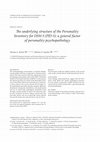 The underlying structure of the Personality Inventory for DSM-5 (PID-5): a general factor of personality psychopathology Cover Page