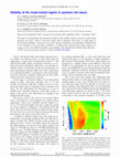 Stability of the mode-locked regime in quantum dot lasers Cover Page