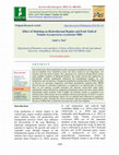 Effect of Mulching on Hydrothermal Regime and Fruit Yield of Tomato (Lycopersicon esculentum Mill Cover Page