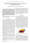 Tunable Coplanar Waveguide Microwave Devices on Ferromagnetic Nanowires Cover Page