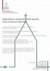 PERCORSI DI ARCHITETTURA SACRA Cover Page