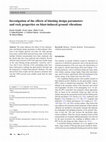 Investigation of the effects of blasting design parameters and rock properties on blast-induced ground vibrations Cover Page