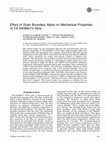 Effect of Grain Boundary Alpha on Mechanical Properties of Ti5.4Al3Mo1V Alloy Cover Page