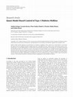 Quasi-Model-Based Control of Type 1 Diabetes Mellitus Cover Page