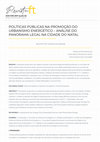 Research paper thumbnail of Políticas Públicas Na Promoção Do Urbanismo Energético – Análise Do Panorama Legal Na Cidade Do Natal