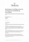 Betydningen av skriftlige rutiner for omsorgen etter krybbedød og barneulykker Cover Page