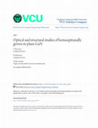 Optical and structural studies of homoepitaxially grown m-plane GaN Cover Page