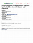 Comprehensive IR and NMR research of a newly Synthesized derivative of Imidazole–1,3,4–Oxadiazole Cover Page