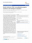 Novel antitumor DNA monoalkylating agents: Synthesis and biological evaluation Cover Page