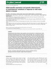 Allele-specific expression and genetic determinants of transcriptomic variations in response to mild water deficit in tomato Cover Page