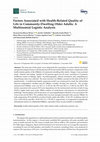 Factors Associated with Health-Related Quality of Life in Community-Dwelling Older Adults: A Multinomial Logistic Analysis Cover Page