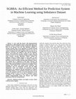 SGBBA: An Efficient Method for Prediction System in Machine Learning using Imbalance Dataset Cover Page