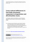 Cross-cultural differences in free body movement responses to Argentinian and Afro-Brazilian music Cover Page