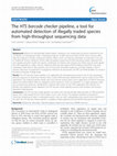 Research paper thumbnail of The HTS barcode checkerpipeline, a tool for automated detection of illegally traded species from high-throughput sequencing data