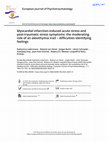 Myocardial infarction-induced acute stress and post-traumatic stress symptoms: the moderating role of an alexithymia trait – difficulties identifying feelings Cover Page