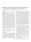 Reductions in dietary energy density are associated with weight loss in overweight and obese participants in the PREMIER trial Cover Page