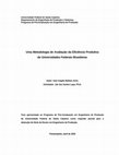 Research paper thumbnail of Uma metodologia de avaliação da eficiência produtiva de universidades federais brasileiras