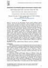 Research paper thumbnail of Moderation of profitability against determinants company value