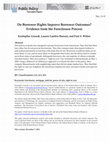 Do Borrower Rights Improve Borrower Outcomes? Evidence from the Foreclosure Process Cover Page