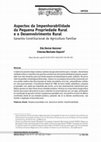 Aspectos da impenhorabilidade da pequena propriedade rural e o desenvolvimento rural: garantia constitucional da agriculta familiar Cover Page