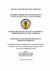 Factibilidad para la inversión del Centro Hotelero Resort Canoa en la provincia de Manabí, cantón San Vicente parroquia Canoa Cover Page