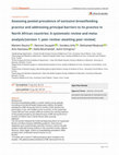 Assessing pooled prevalence of exclusive breastfeeding practice and addressing principal barriers to its practice in North African countries: A systematic review and meta-analysis Cover Page