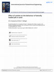 Research paper thumbnail of Effect of cavities on the behaviour of laterally loaded pile in sand