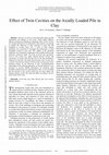 Research paper thumbnail of Effect Of Twin Cavities On The Axially Loaded Pile In Clay