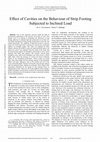 Research paper thumbnail of Effect of Cavities on the Behaviour of Strip Footing Subjected to Inclined Load