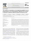 The number of nociceptors in the trigeminal ganglion but not proprioceptors in the mesencephalic trigeminal tract nucleus is reduced in dystonin deficient dystonia musculorum mice Cover Page