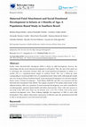 Maternal-fetal attachment and social-emotional development in infants at 3 months of age: A population-based study in southern Brazil Cover Page