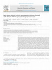 Spark plasma sintered Si(Hf)OC nanocomposites exhibiting thermally stable dielectric behavior processed through precursor route Cover Page