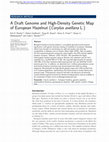 A Draft Genome and High-Density Genetic Map of European Hazelnut (Corylus avellanaL.) Cover Page