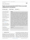 Research paper thumbnail of Single source precursor-derived SiOC/TiOxCy as an anode component for Li-ion batteries